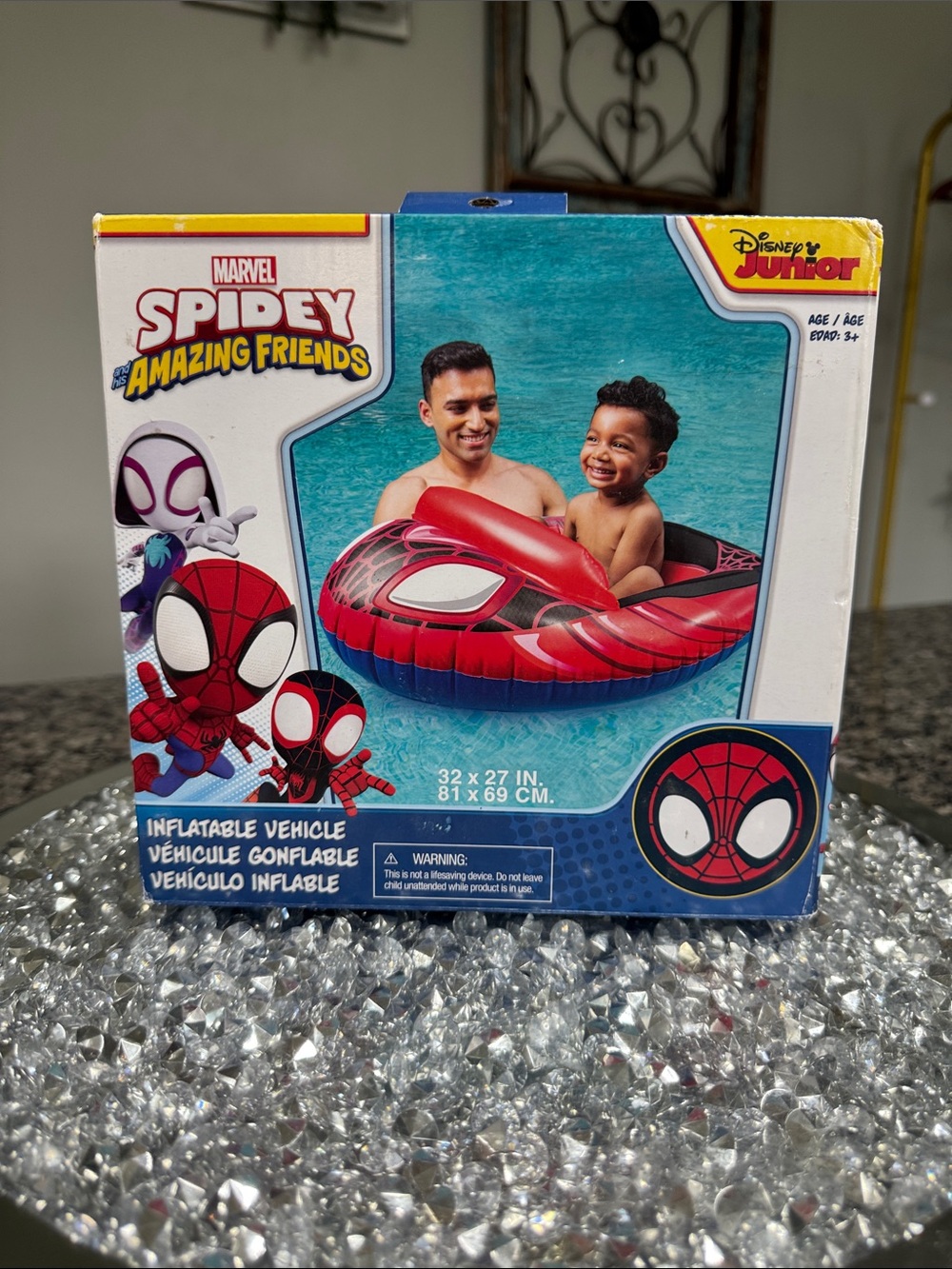Marvel Spidey Amazing Friends Red Inflatable Vehicle - Disney Junior NWT